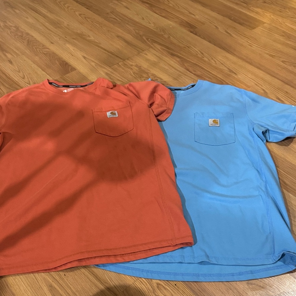 Carhartt Rust and Sky Pocket Tees